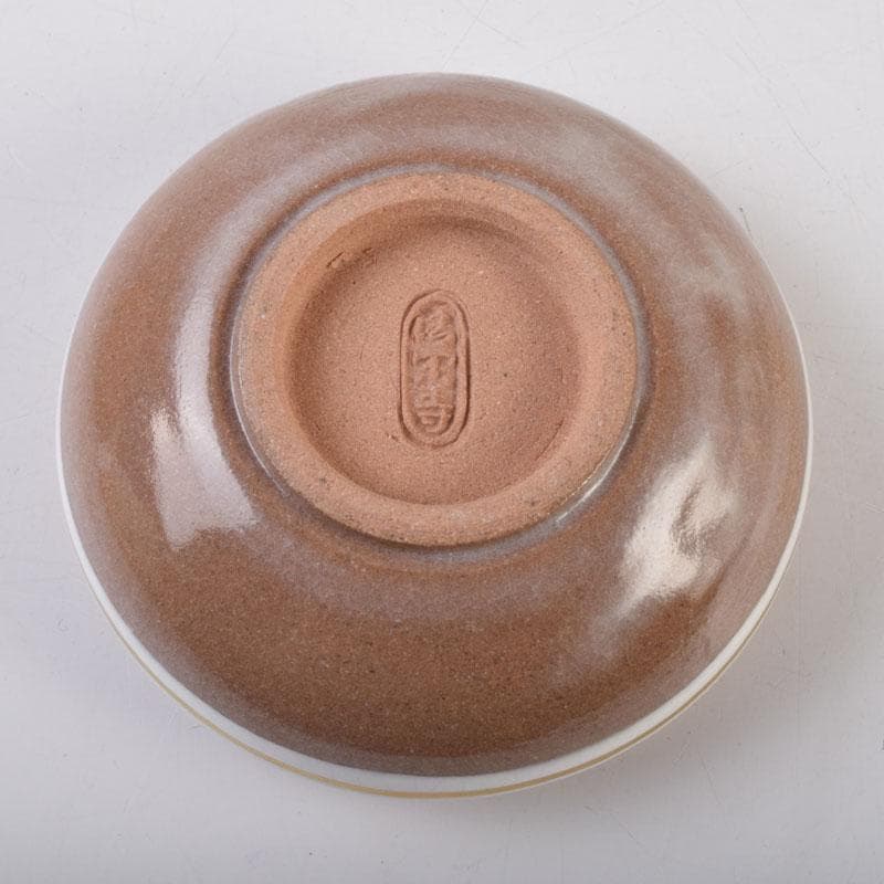 すみれ様専用 京焼 清栄寺窯杉田祥平造 赫土地馬文 宝珠香合 共箱 V