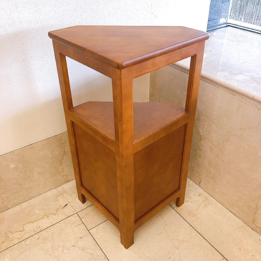 オールドカリモク コーナー台 花台 棚 電話台 ミッドセンチュリー