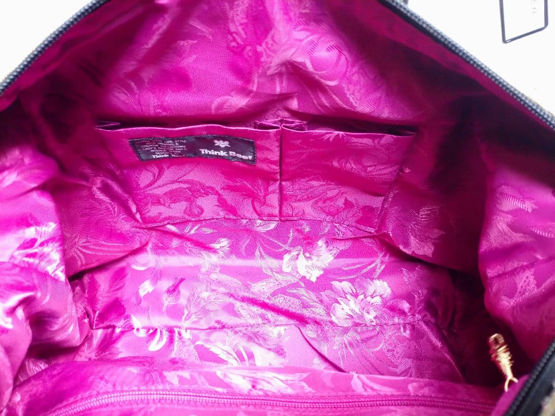 【新品】シンクビー ゴブラン織り ボストン/ハンドバッグ/ハンドバッグ