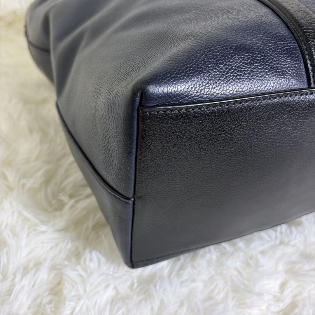 未使用級美品 コーチ メトロポリタン 2way ビジネスバッグ オールレザー