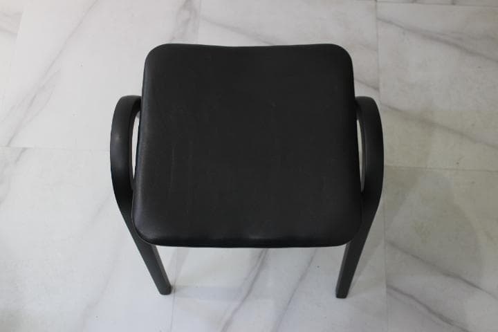 美品 秋田木工 スタッキング スツール チェア 椅子 曲木 マッドブラック