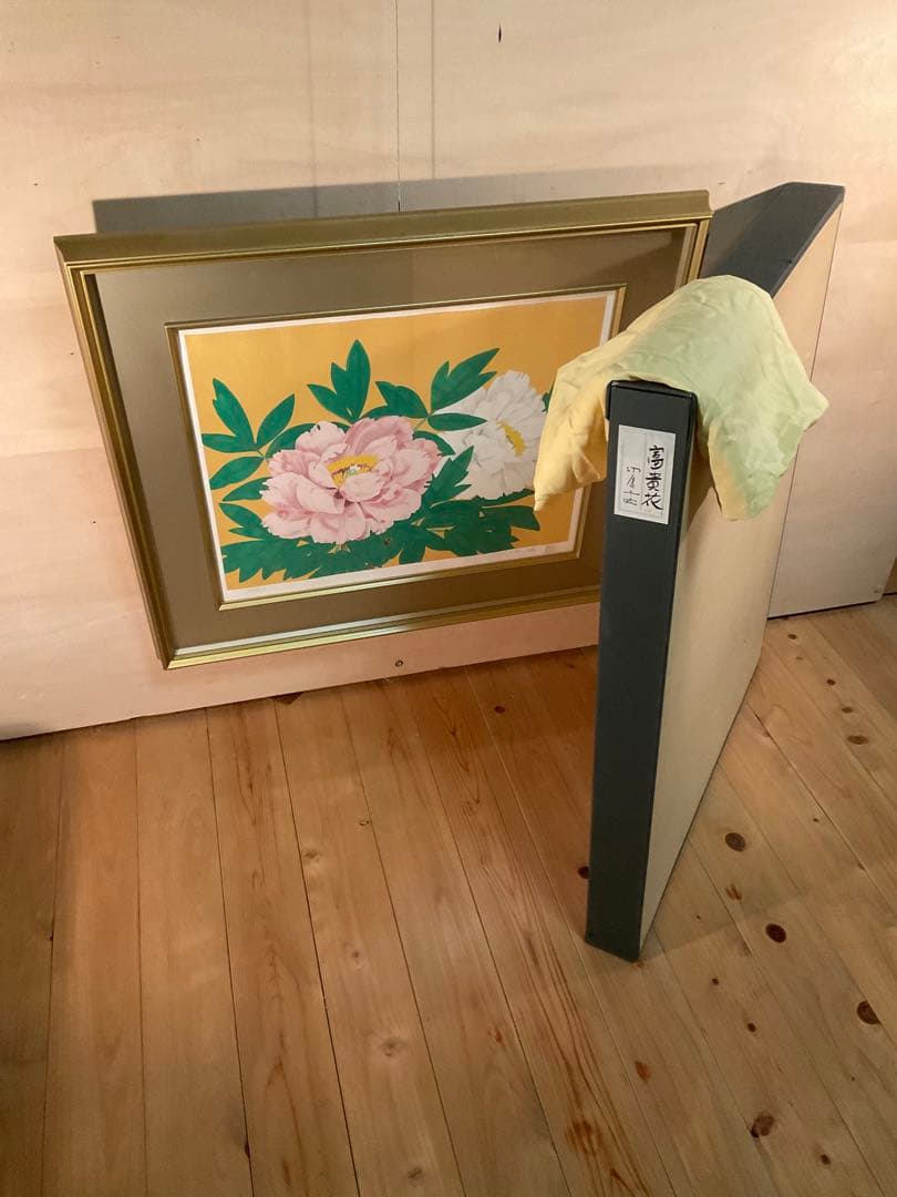 中島千波「富貴花」 リトグラフ 直筆サイン・落款・エディション・作品