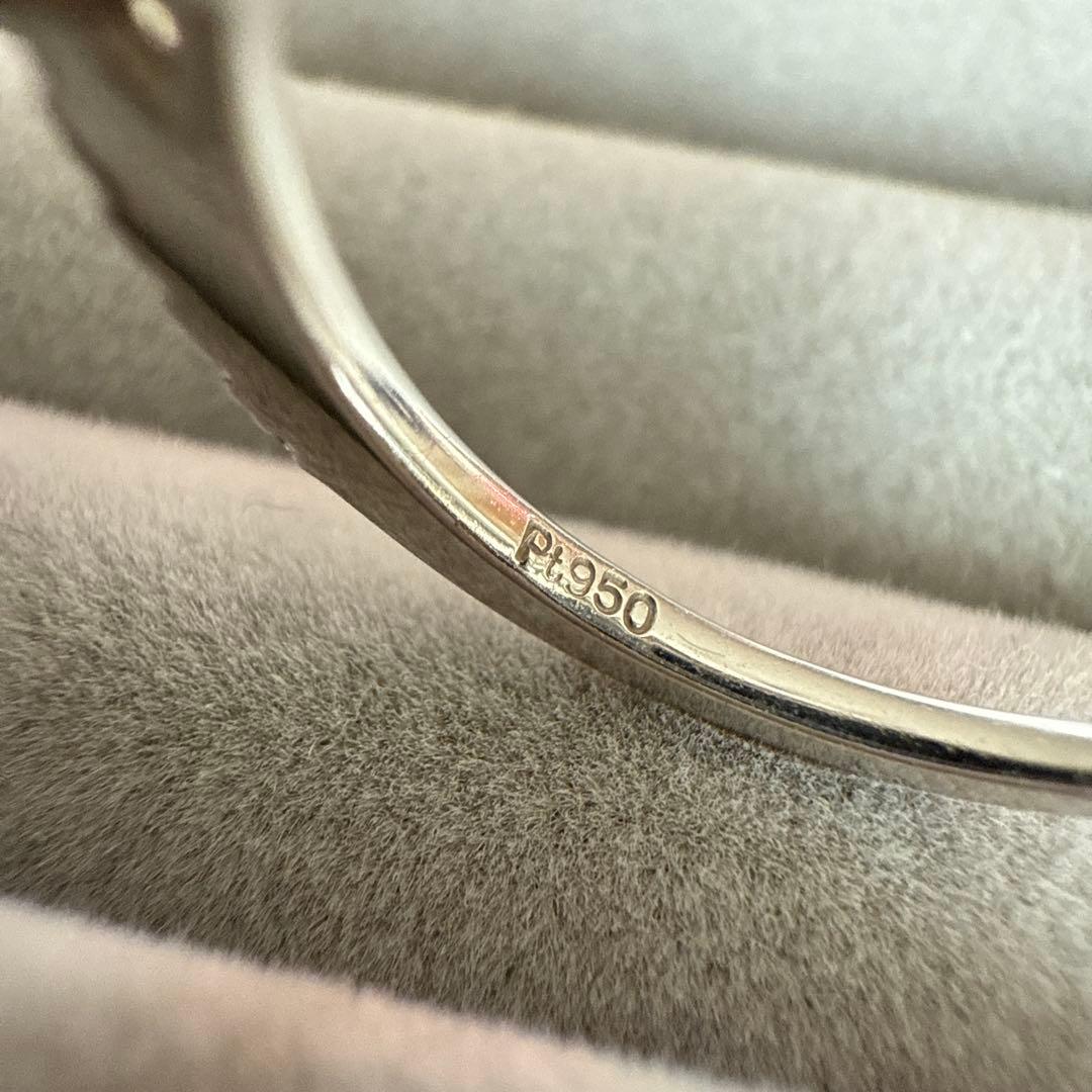 ブラジル産　非加熱パライバトルマリン　プラチナリング 11号　鑑別所付き