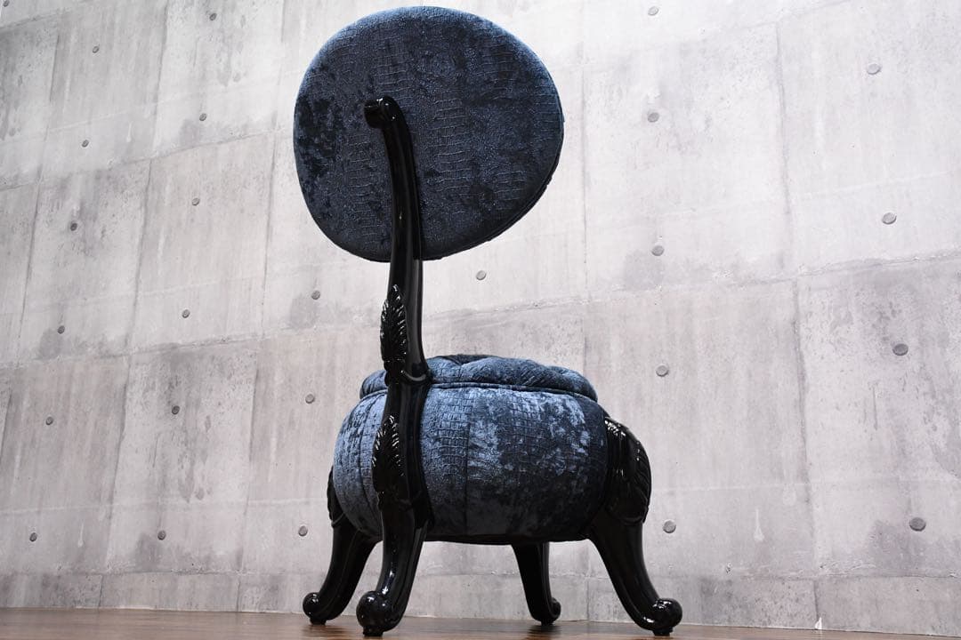 CIC35 アピス六本木 Volpi スツール 猫脚 ボタンダウン サロンチェア