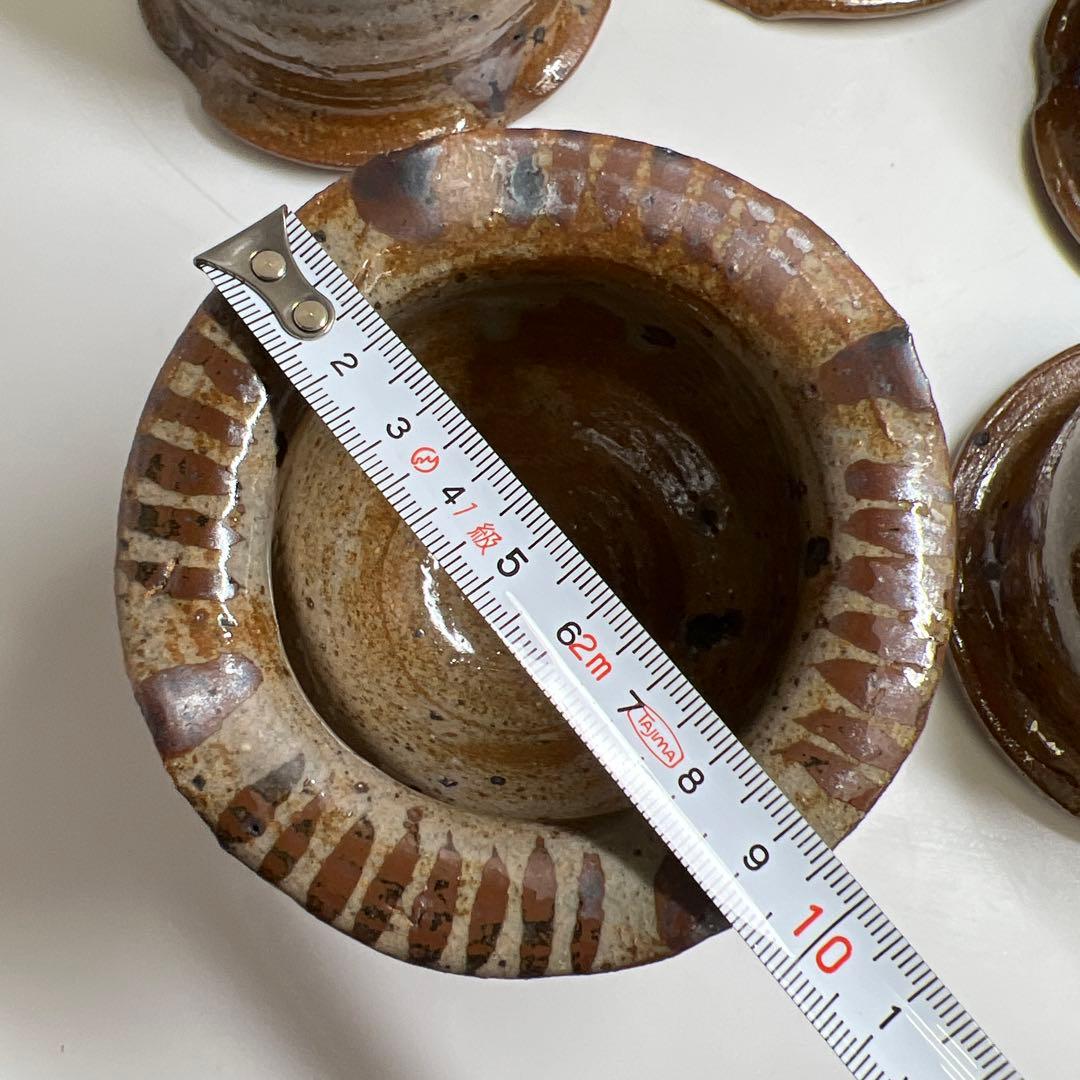 古唐津 絵唐津向付5客 口径約10㎝ 東Y7-1112☆