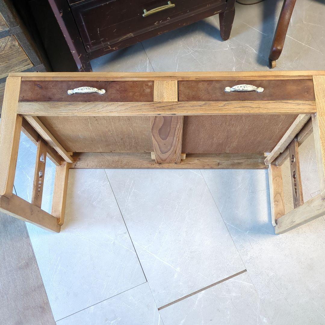 アンティーク文机 花台 飾り台 サイドテーブル 古道具