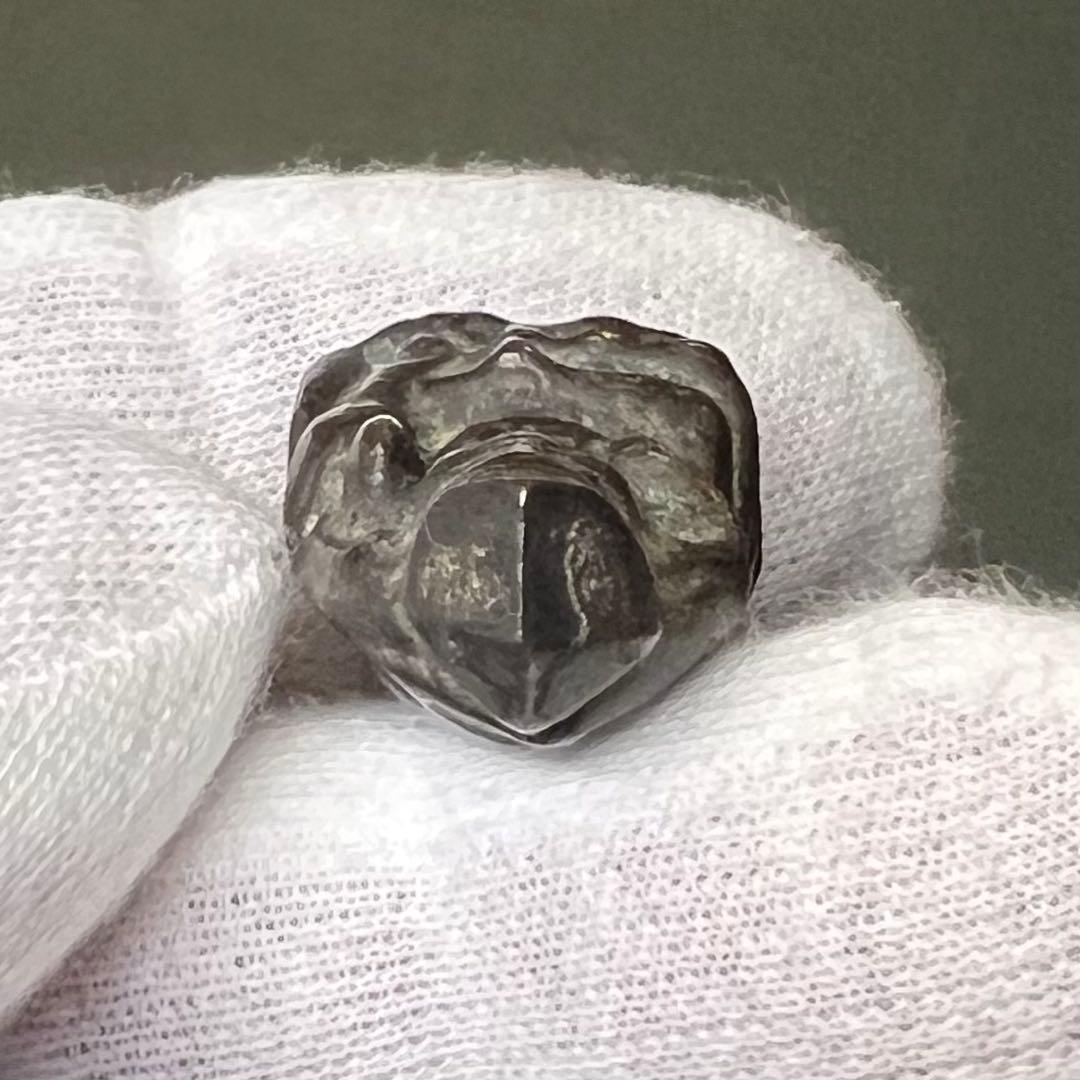 ◎古道具 庵々◎江戸時代 古銅製 恵比寿像 2.8cm 懐中仏◎豆仏 兜仏 仏像