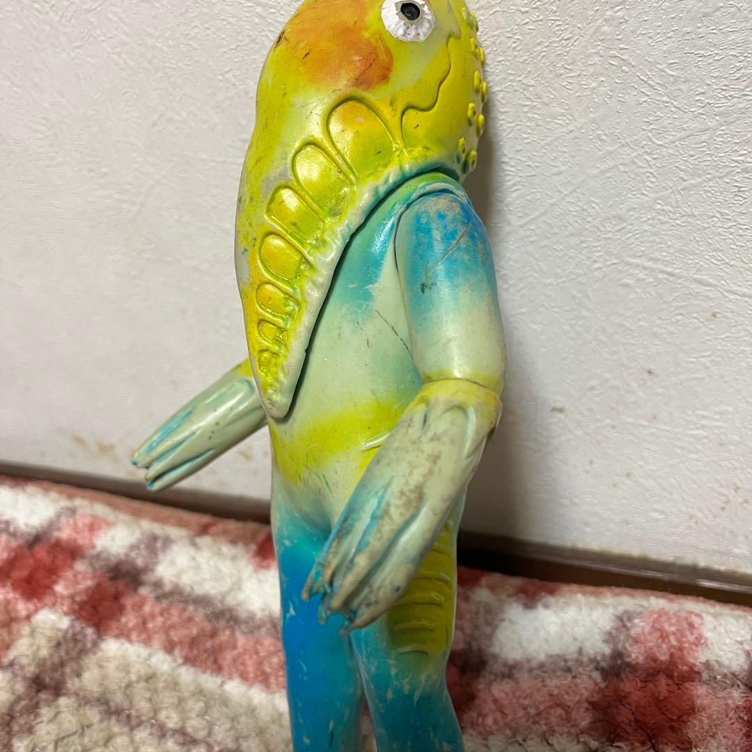 メトロン星人　マルサン　円谷プロ　ソフビ　当時物