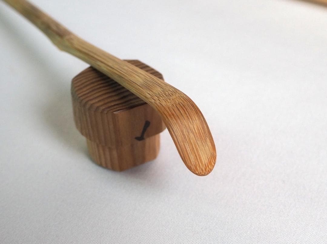 大徳寺503世管長瑞巌宗碩御書付『竹茶杓 銘：吉祥』2代黒田宗傳造（共