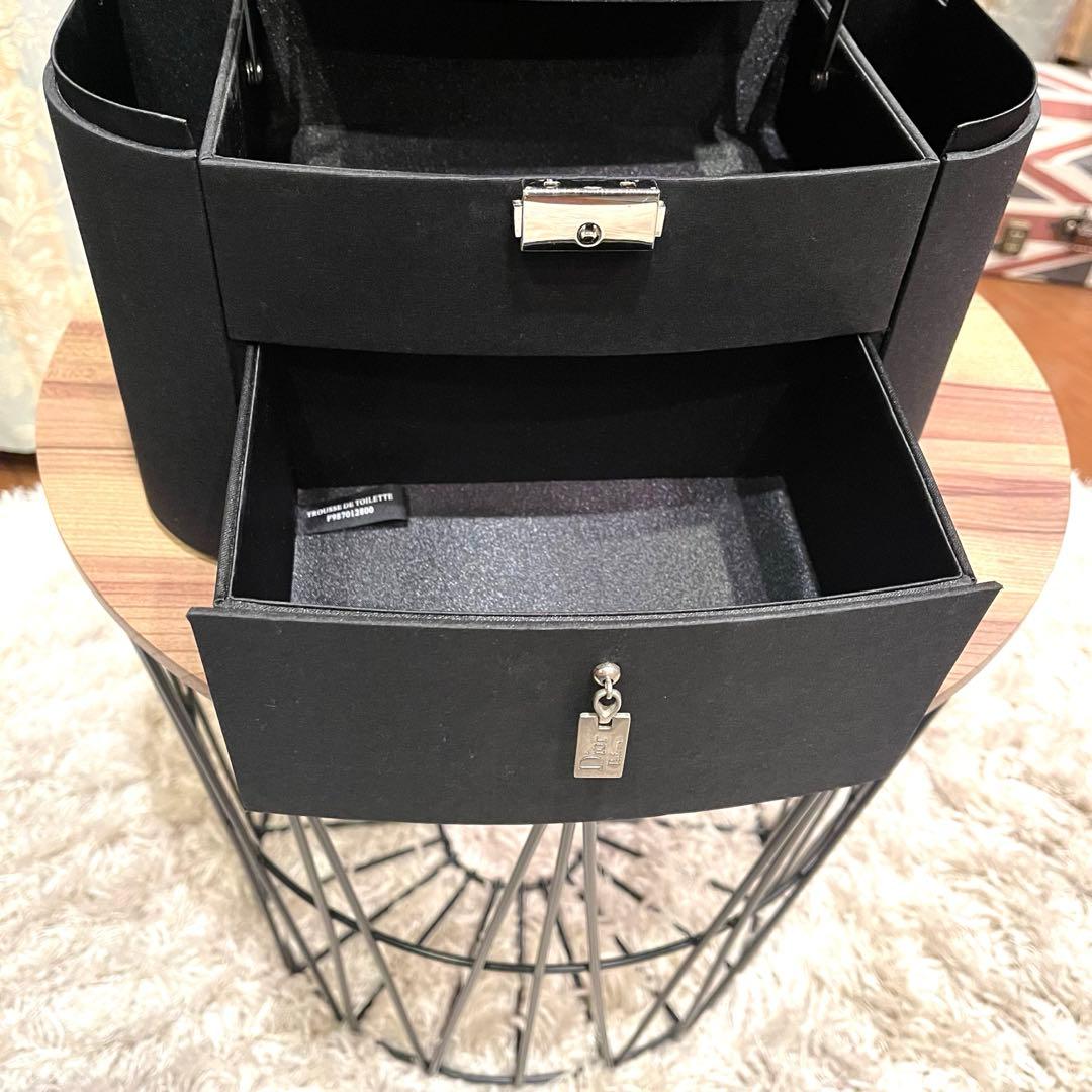 ✨希少✨美品✨Dior ディオール メイクボックス 3段 ミラー付 ブラック色