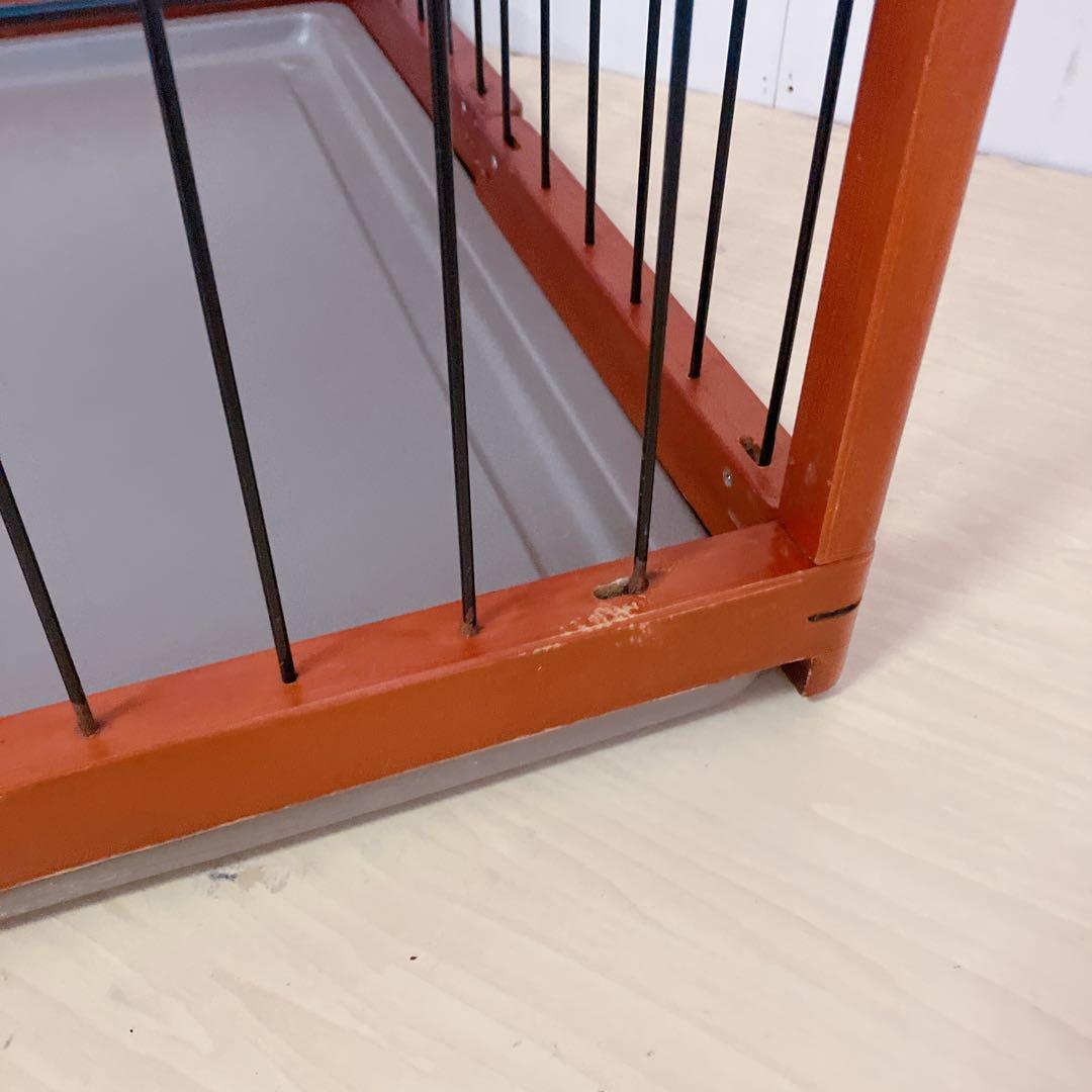 折りたたみ 木製ペットゲージ ペットサークル木製枠 95×64cm 小、中犬用