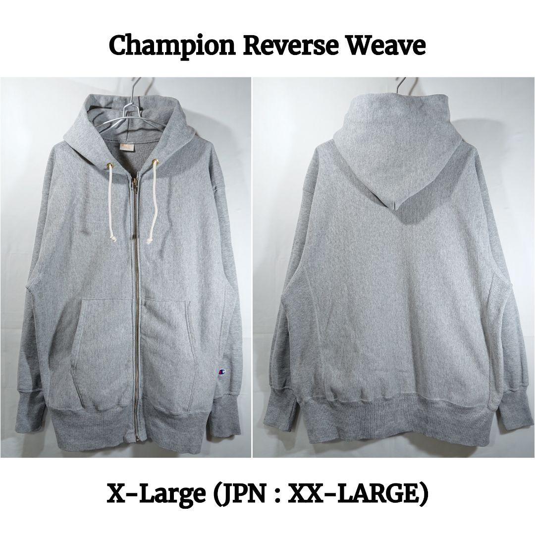 【米国製】チャンピオンリバースウィーブジップパーカー/黄金タグ/XL/裏起毛