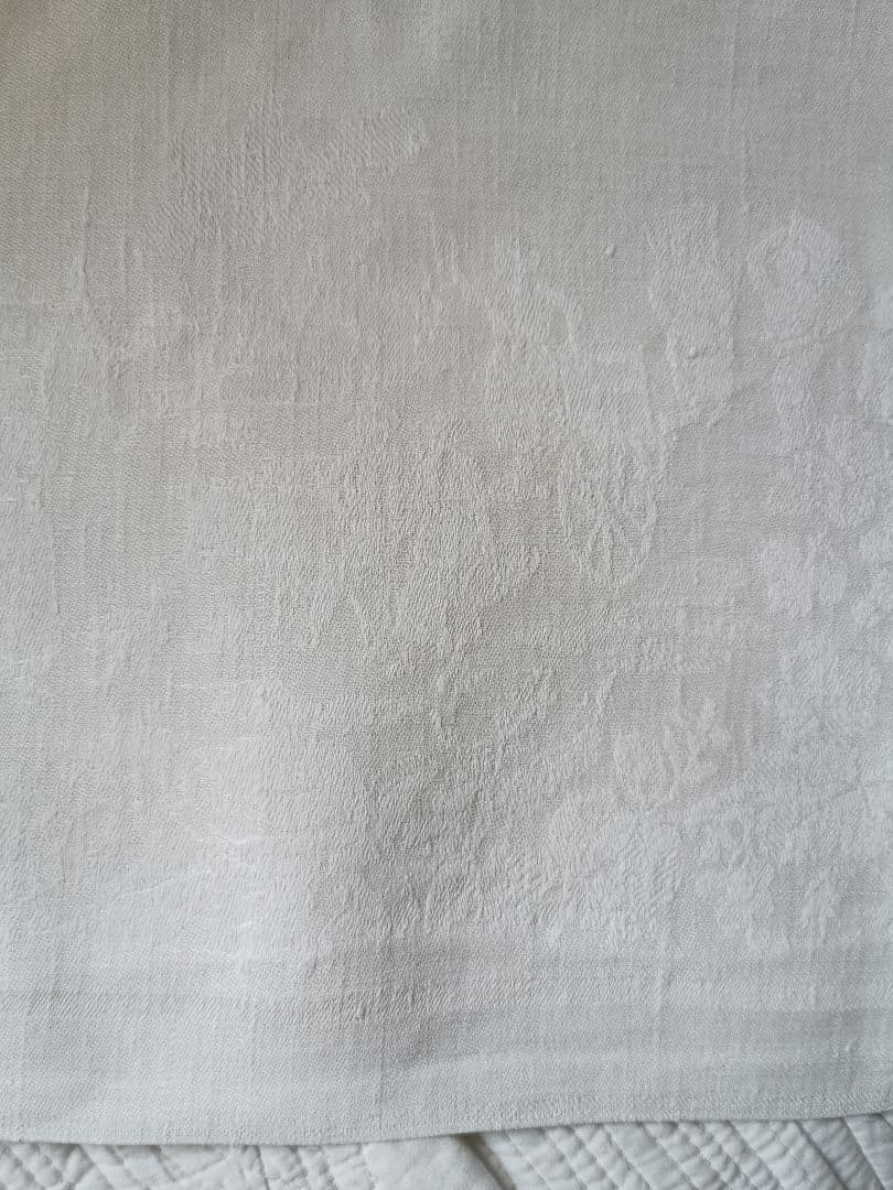 アンティーク ビーダーマイヤー トワルドジュイ田園詩 花文字刺繍