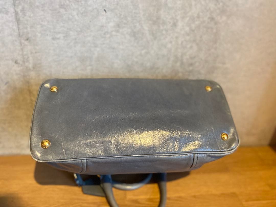 【売り切り価格】【ヴィンテージ】PRADA プラダ　トートバッグ　ブルー