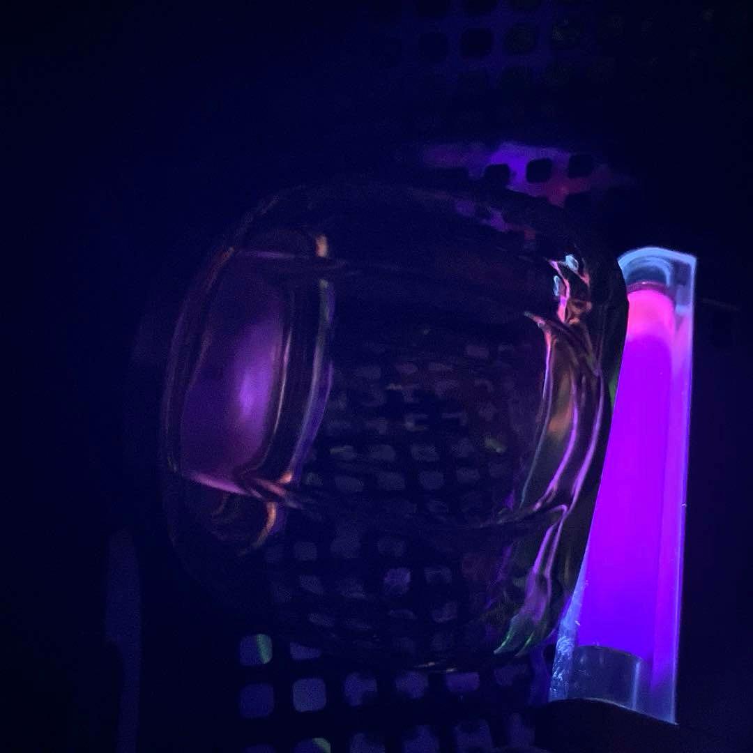 骨董 時代ガラス 希少 南京型 小振り 飴屋瓶 キャンディポット 小物入れ