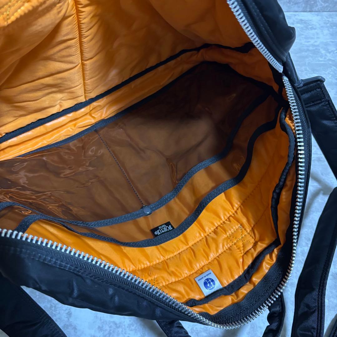 H208 美品✨ポーター　タンカー　ビジネスバッグ　2way ブラック　大容量