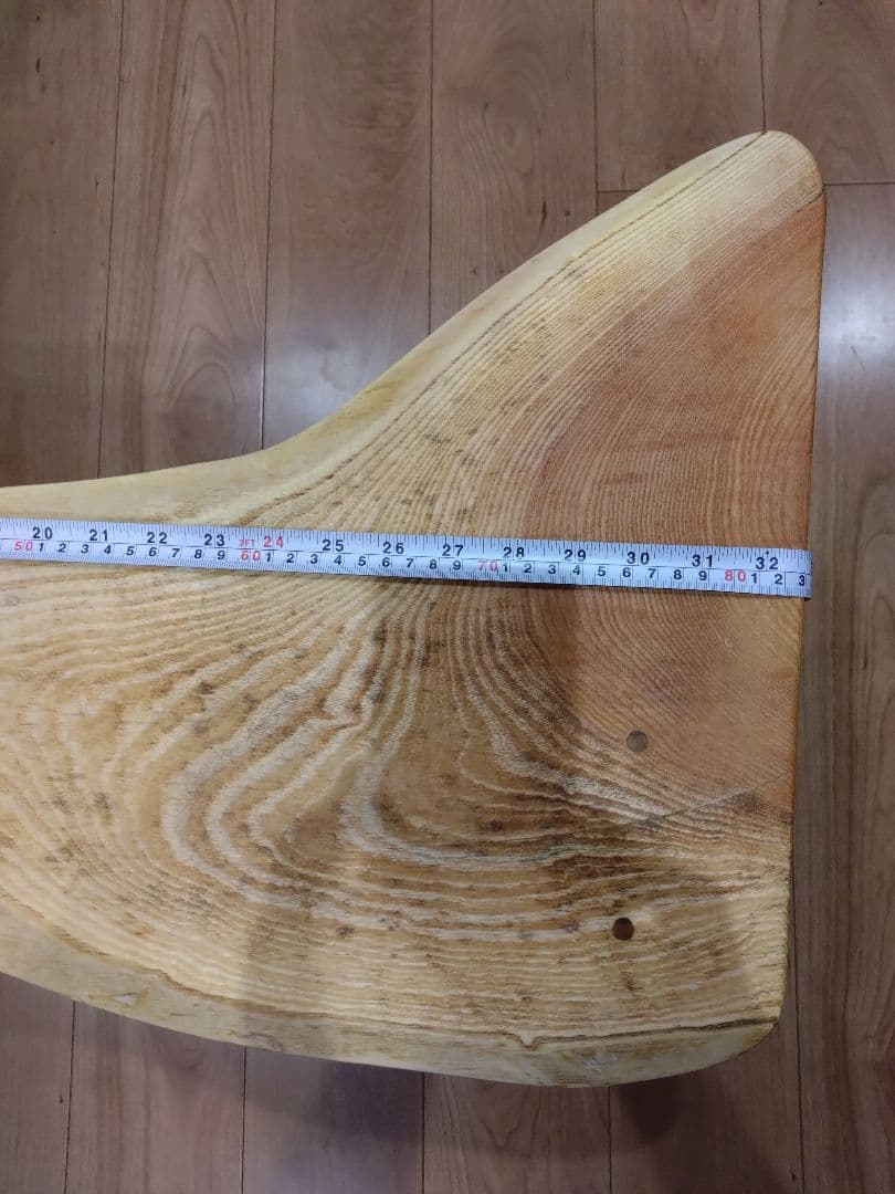 欅のベンチ（70）山口寿美子様専用❕ケヤキの模様、曲線をお楽しみ