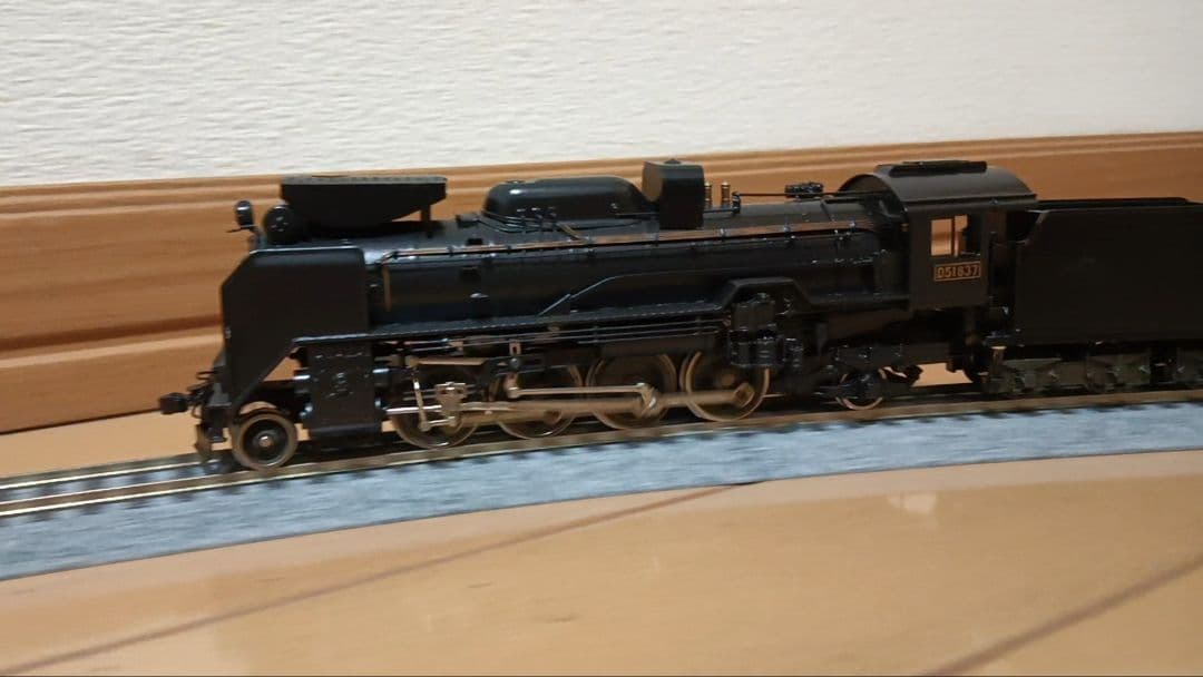 HOゲージ アダチ Ｄ51重装備蒸気機関車、メンテナンス済