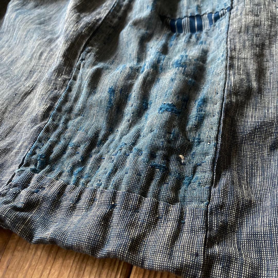 古布 布団皮 襤褸 BORO 木綿 ピエロもんぺ サルエル モンキーパンツ