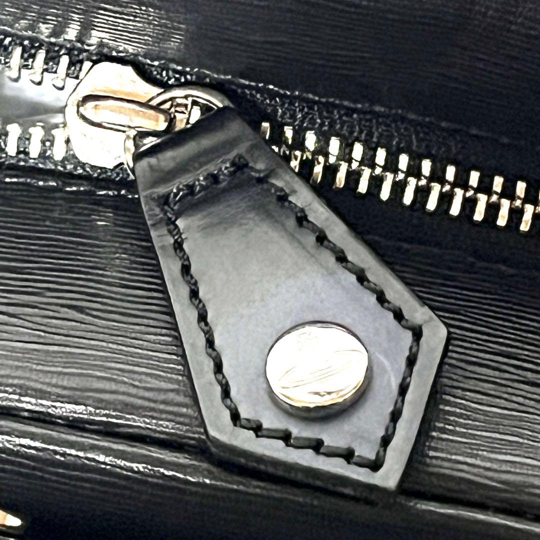 ★VIVIENNE WESTWOOD★2way レザーショルダーバッグ★黒★