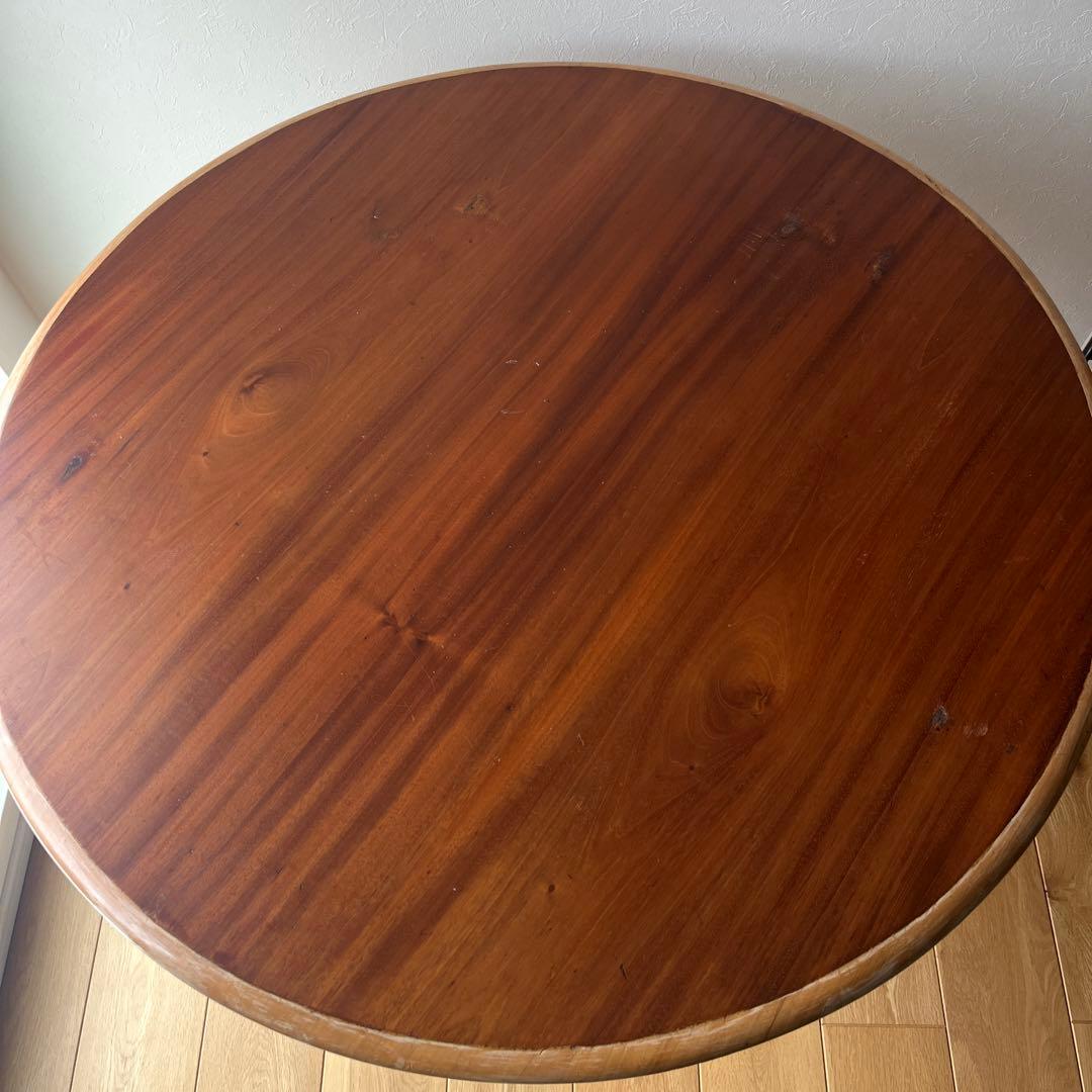 英国製　チーク材　アンティーク　ダイニングテーブル