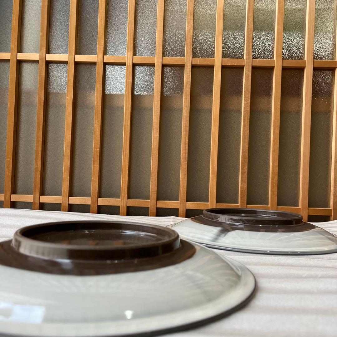 京焼・清水焼 陶あん 白掛桜 八寸皿✖️2点 陶葊