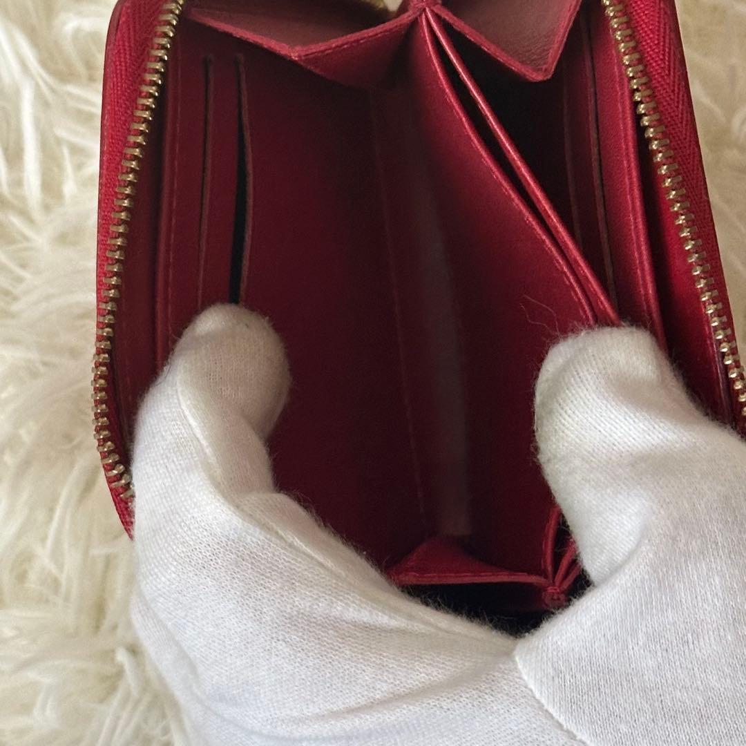 ✨️美品✨️ ルイヴィトン ヴェルニ モノグラム ケース 光沢 レザー 赤