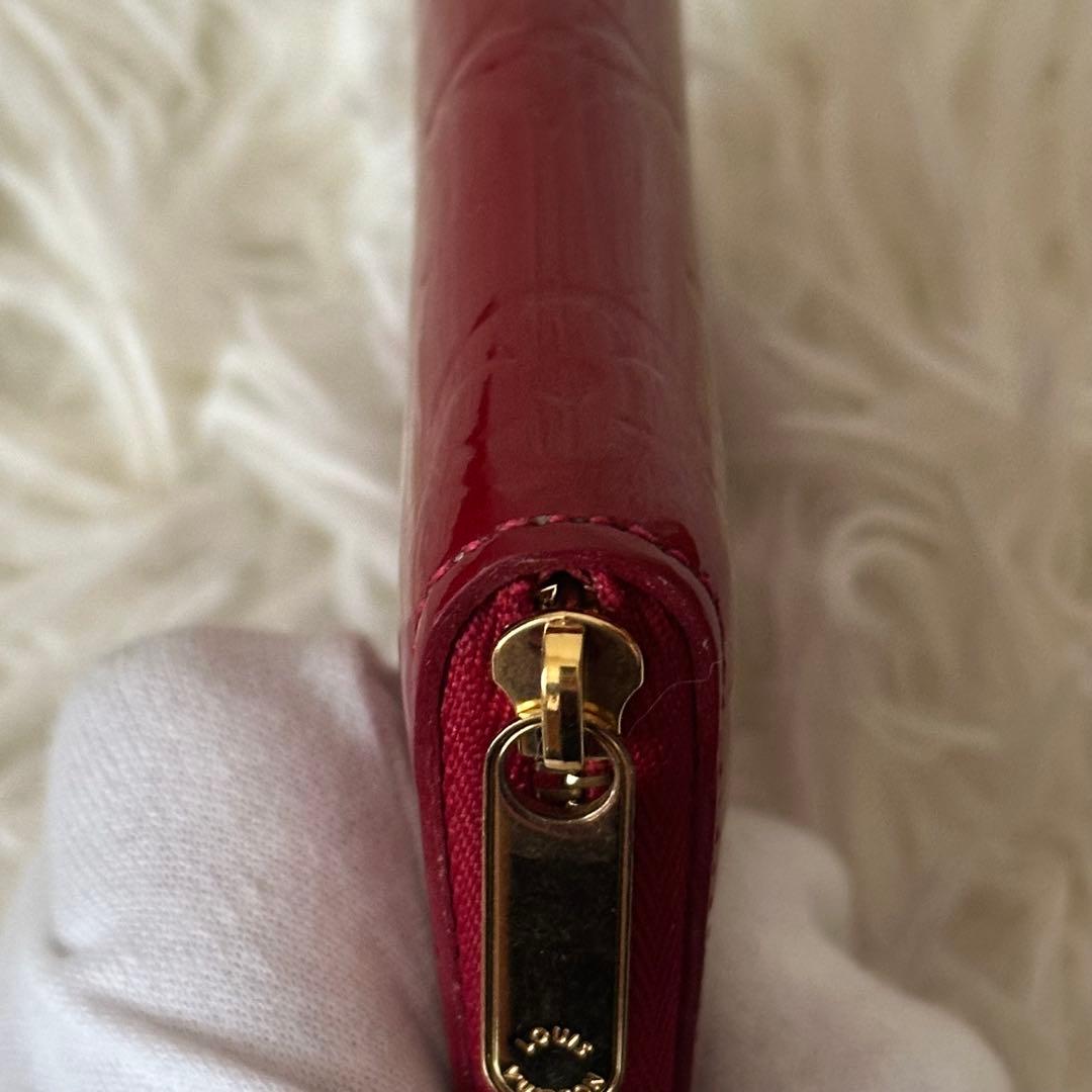 ✨️美品✨️ ルイヴィトン ヴェルニ モノグラム ケース 光沢 レザー 赤