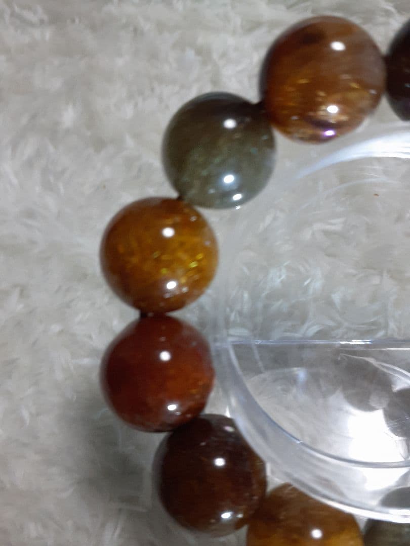 【1点もの】ミックス　ルチルクォーツ 　ブレスレット