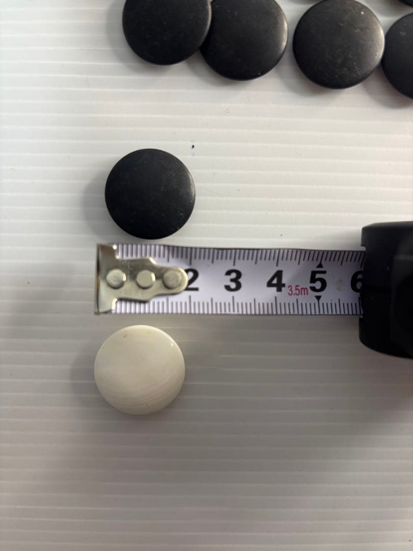 囲碁 碁石 蛤 177個 那智黒 168個 ケース付き　洗浄済み ハマグリ