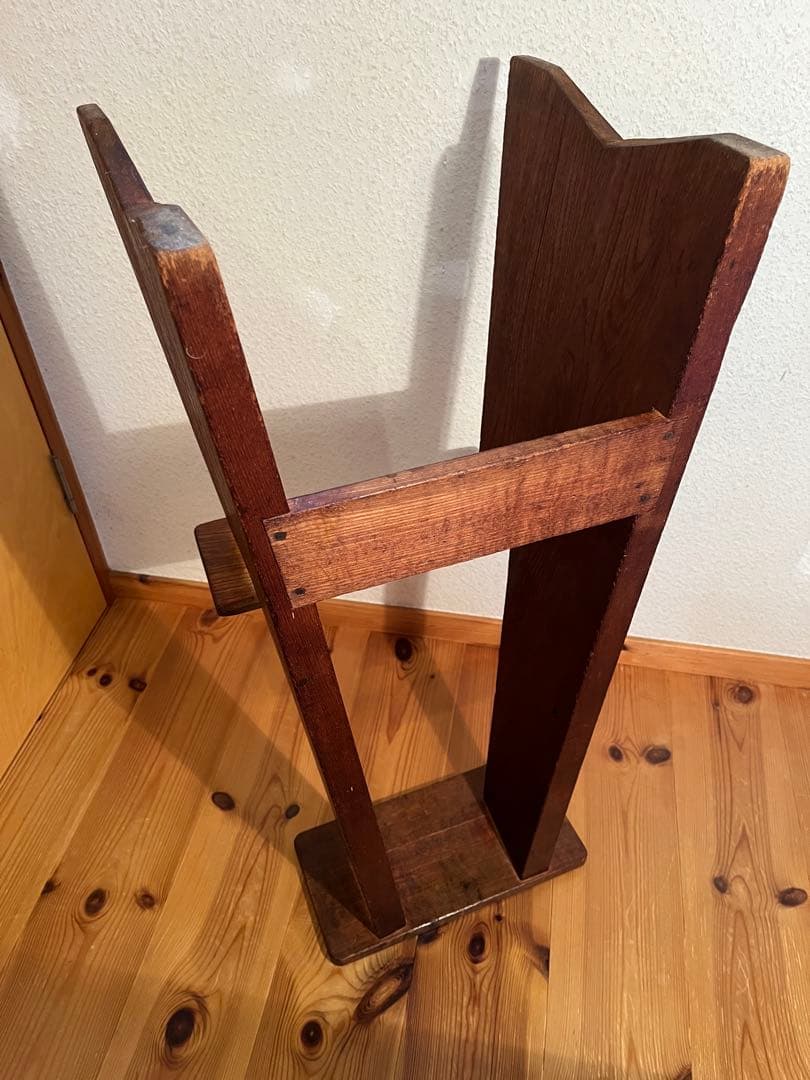 アンティーク 昭和レトロ ヴィンテージ 木製 踏み台 ステップ ラダー