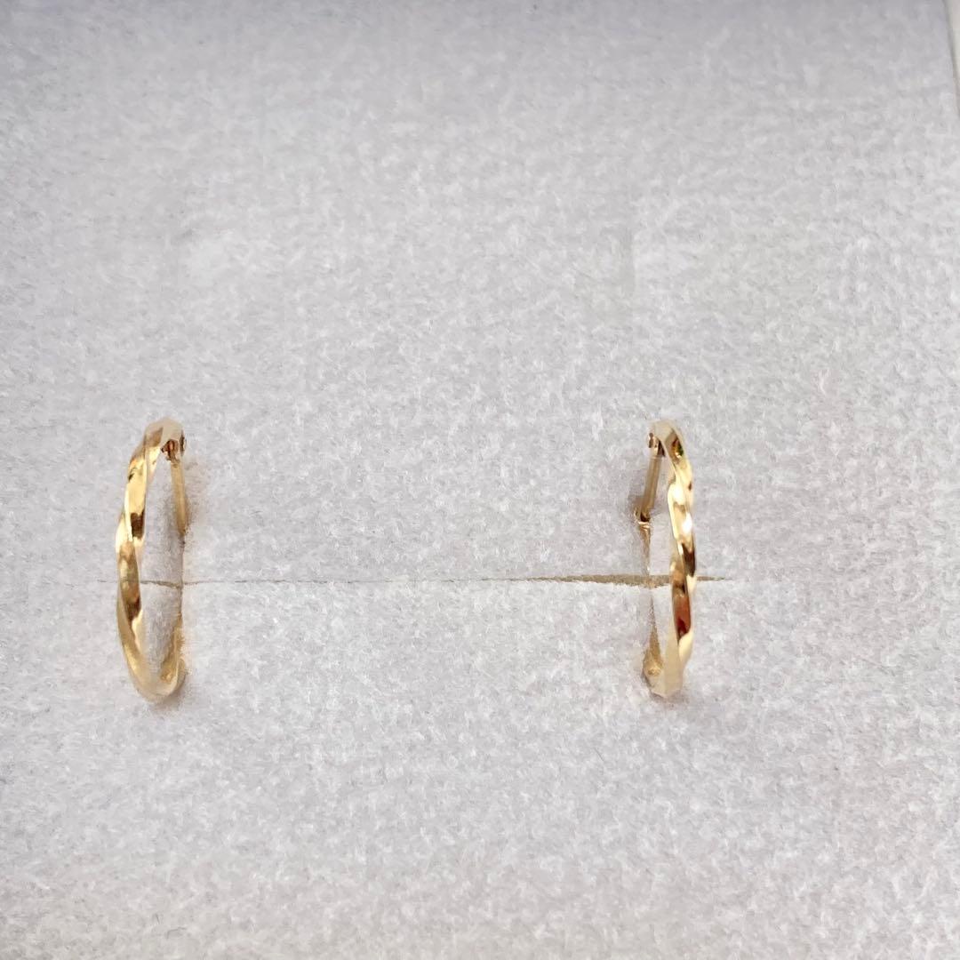 未使用・箱付】L&Co. K10 フープピアス｜ひねり ゴールド - メルカリ
