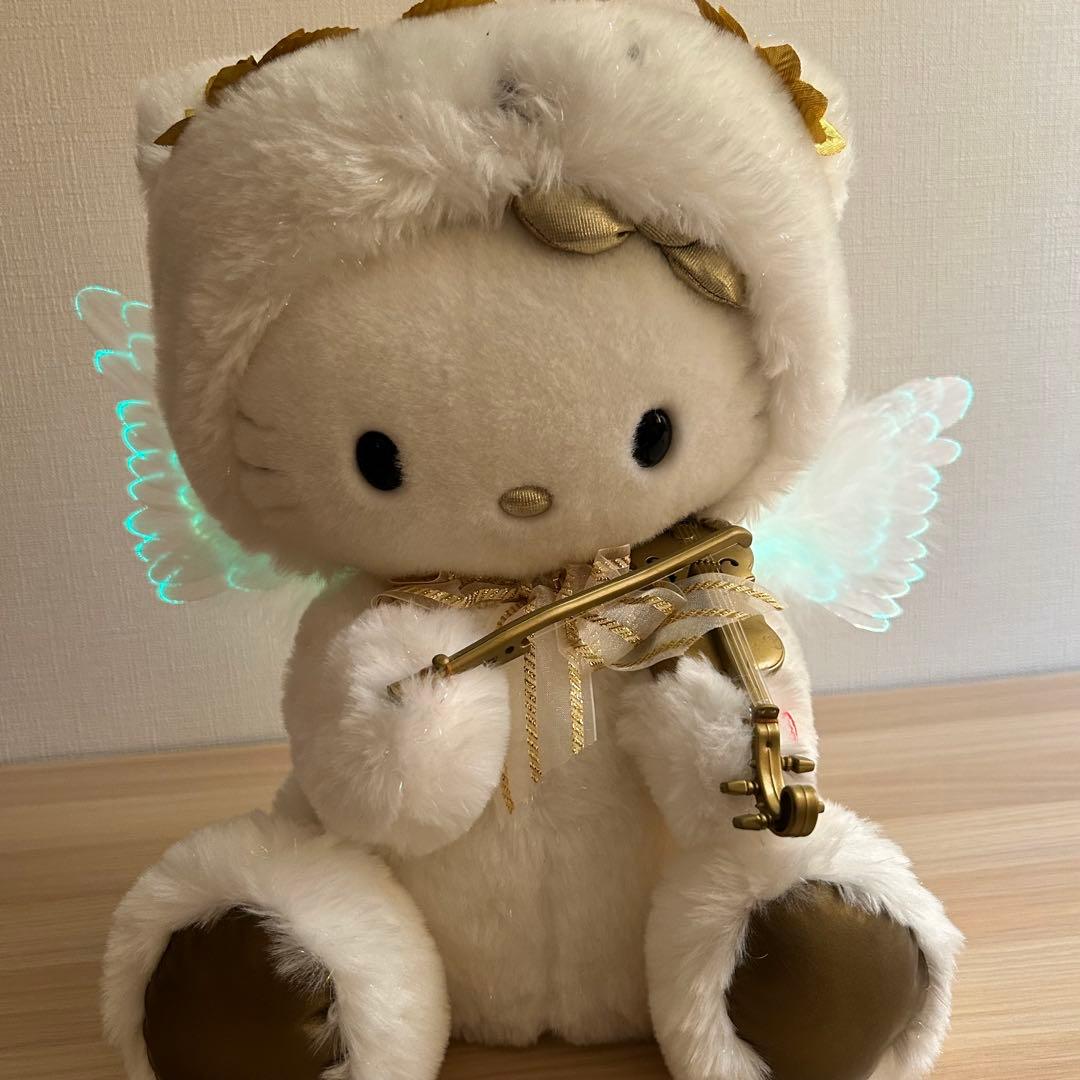 動作品】 ハローキティー KTファイバードール バイオリン 当時物 レア