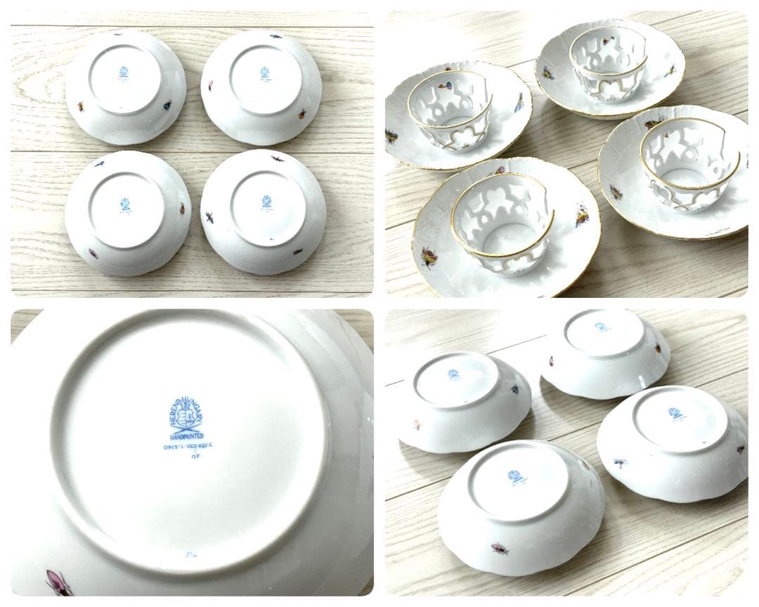 ヘレンド　HEREND ロスチャイルドバード　チョコレート　C&S 12客セット