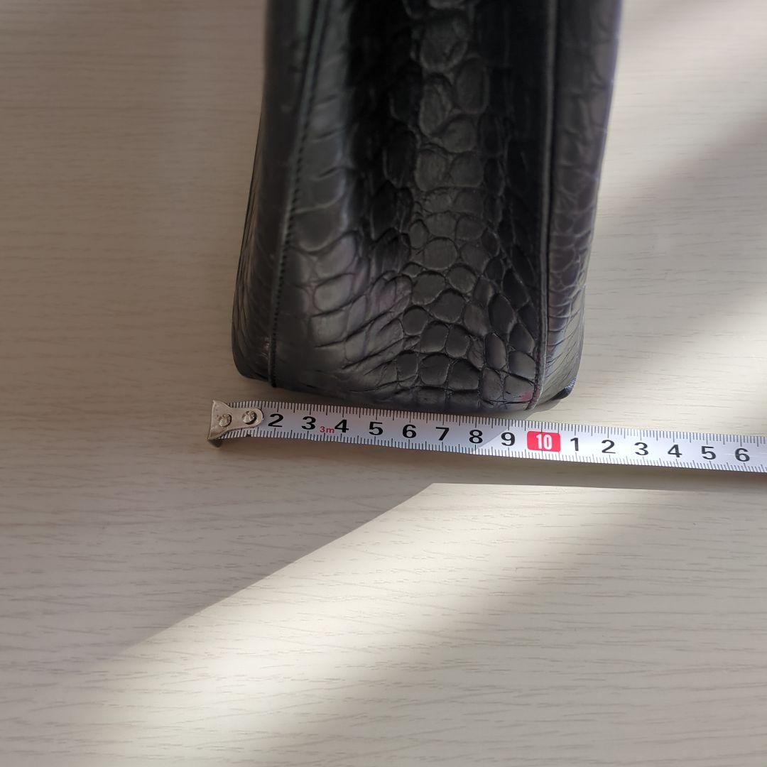Ferragamo ブラック クロコダイル風 バッグ