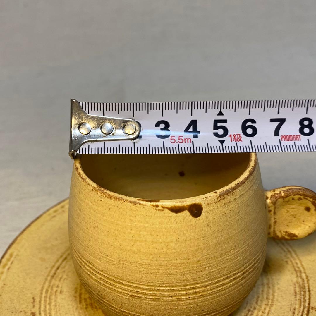 黄瀬戸 瀬戸焼 カップ&ソーサー コーヒー 紅茶 小川欣二 5客