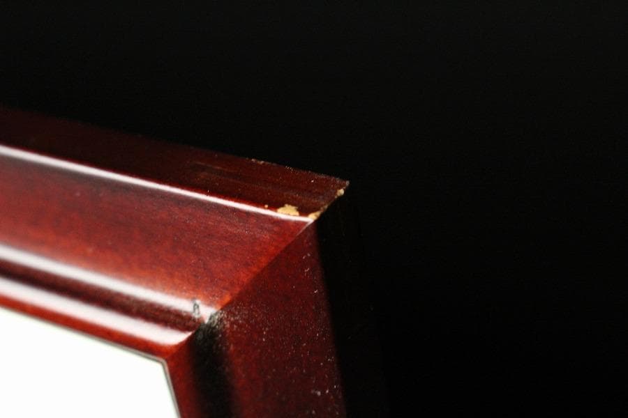 古裂 太子間道 赤地広東綿 額装 西陣 呉服屋蔵 K LC930 日本