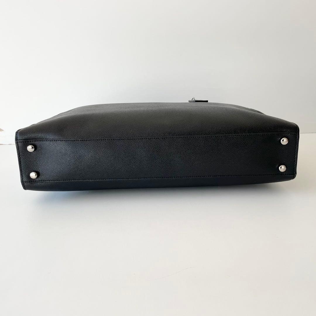 【極美品】COACH メンズ ビジネスバッグ ベケット ブリーフ ケース 黒