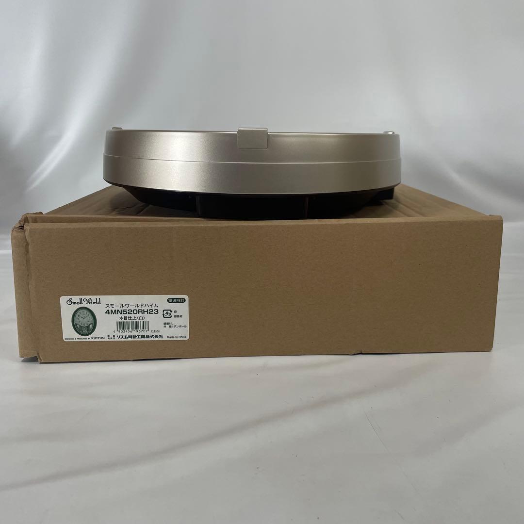RHYTHM リズム 電波時計掛時計 スモールワールドハイム4MN520RH23