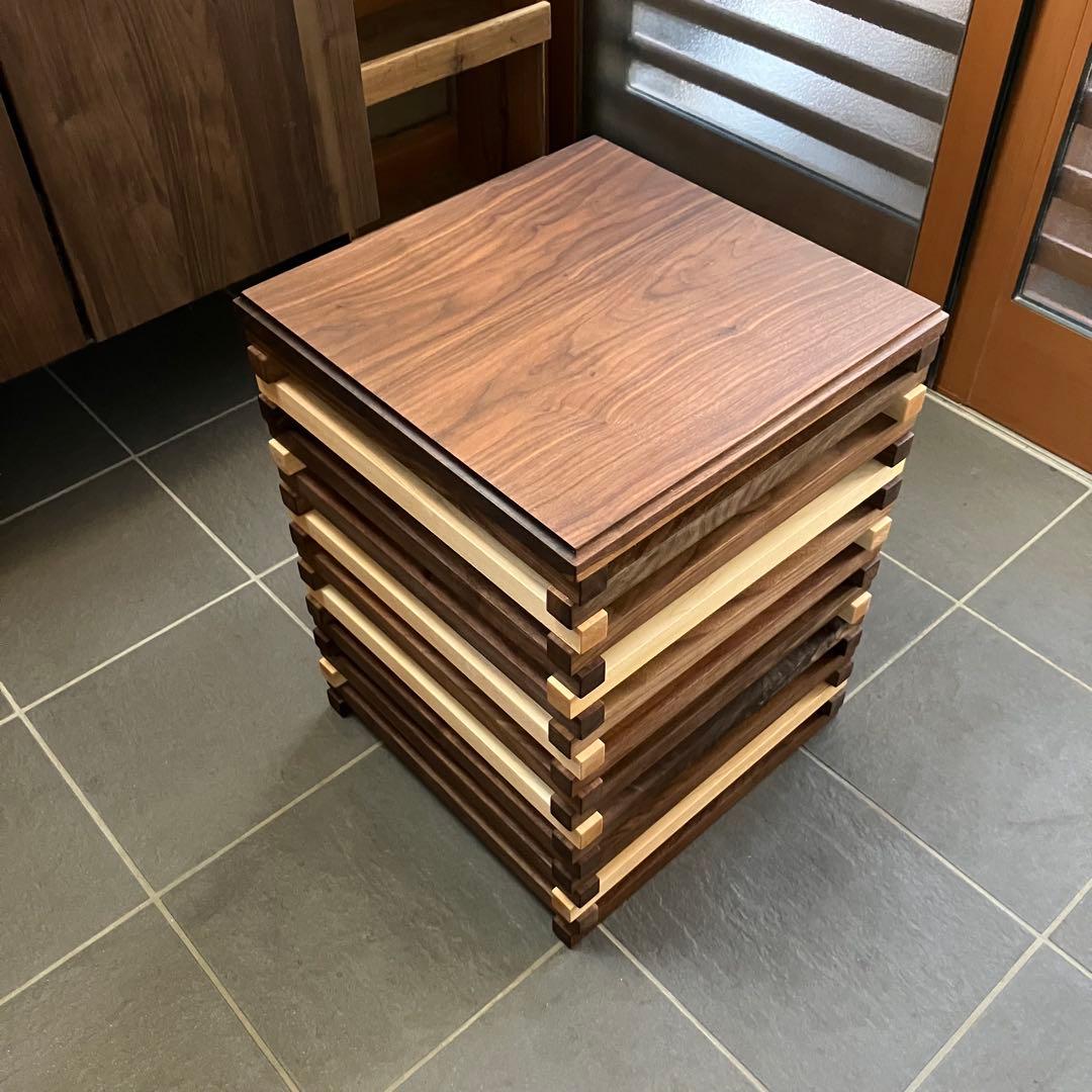 マッキー様用 サイドテーブル フロアランプ ウォールナット 無垢材