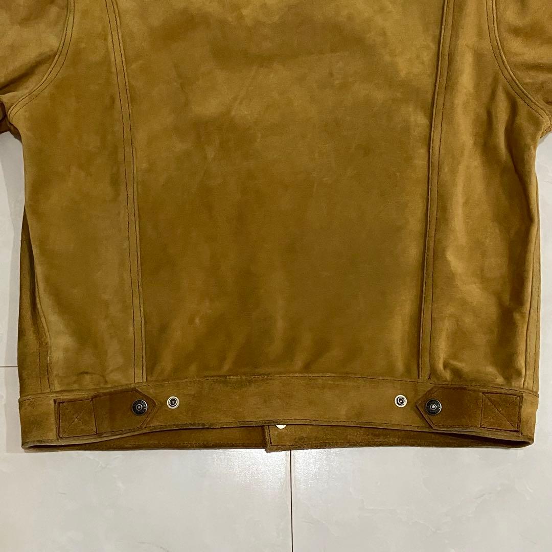 希少サイズ40】AERO LEATHER スエード トラッカージャケット メンズ