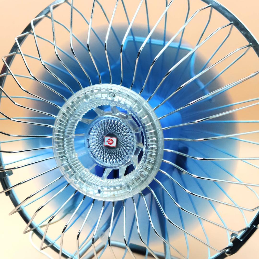 動作品】ホリエ電機 卓上扇風機 HF-20C そよ風 昭和 レトロ 箱付き