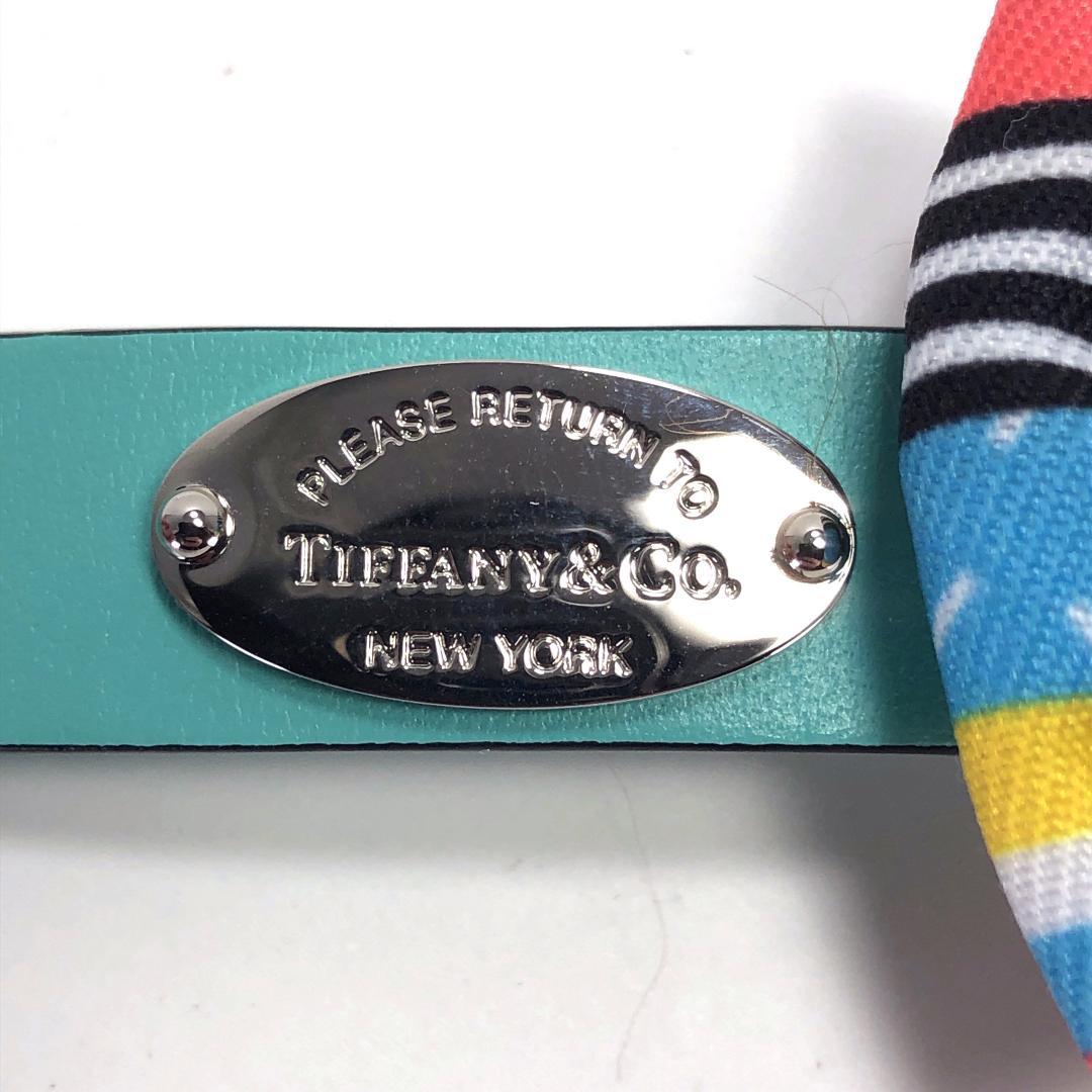 美品・箱付き】ティファニー／ペット用 アクセサリー レザー 首輪