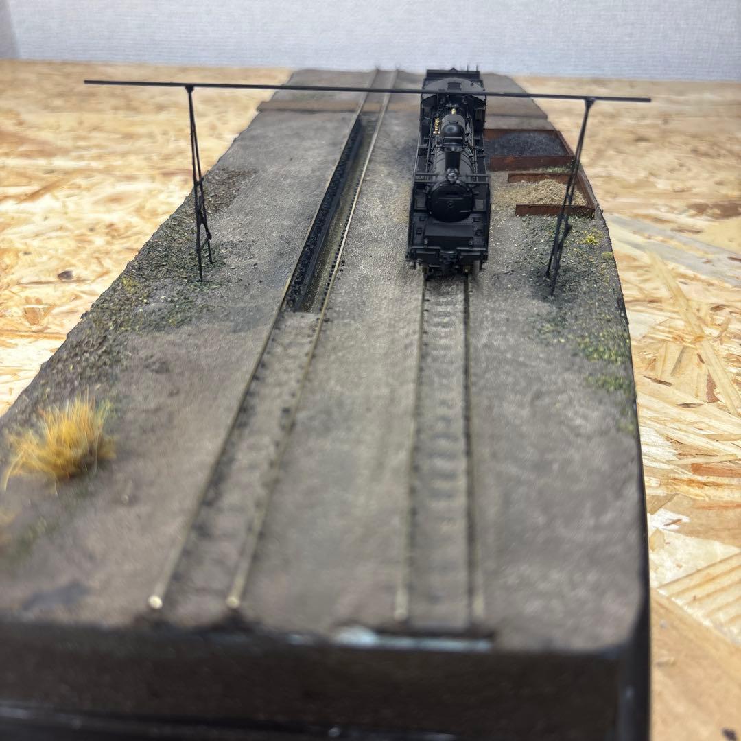 【ケースあり】Nゲージ対応蒸気機関車撮影ベース 機関区ピット付き