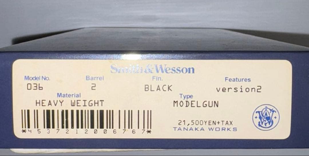 タナカ S&W M36 モデルガン 2inch