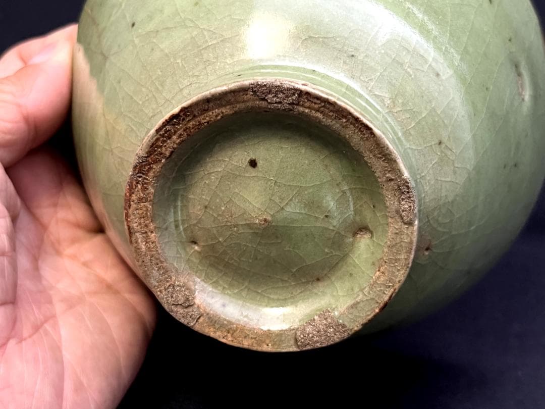 茶碗□朝鮮高麗期 高麗青磁古青磁 金継直し有 古玩 唐物