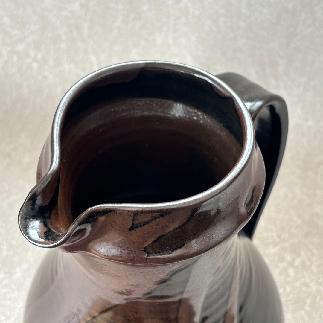 【流釉注瓶 市野茂良】注瓶 花入れ 花器 ピッチャー