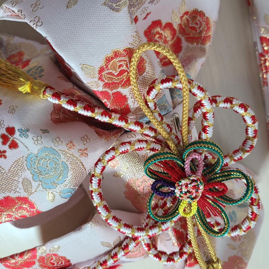 七五三帯 はこせこセット　7歳　ピンク系　8点セット