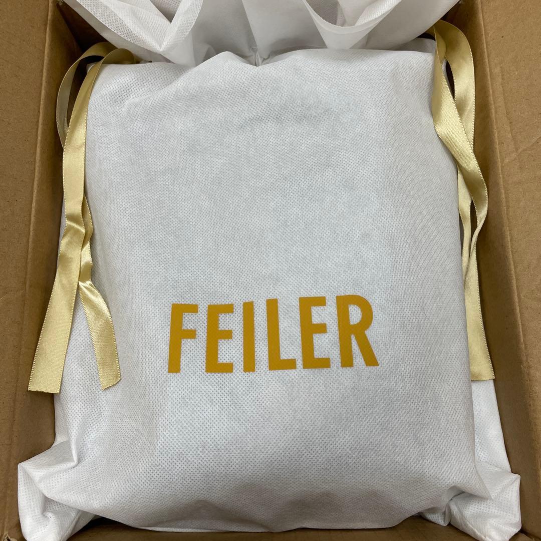 FEILER フェイラー　ユニ　巾着 バッグ　ブラック