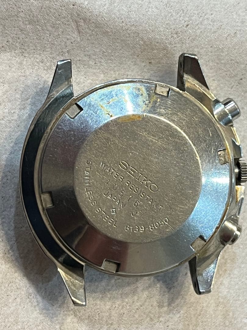 6139-8050 セイコー　スピードタイマー　不動ジャンク　巻棒抜　部品取りに